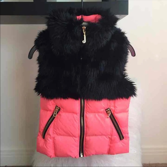 Juicy couture vest fur coat outerwear jacket xsml - Picture 3 of 17